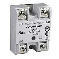 Sensata Technologies - Crydom 84134915 ຕົວບອກ SSR Relay, ຕິດຕູ້ Panel, IP00, 280VAC/25A, AC ເຂົ້າ, Zero Cross, TRIAC, 3/16" Faston