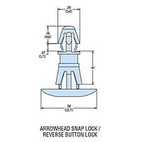 Heyco 10441 ການສະຫນັບສະຫນູນ PCB HLCBSC10-12M ຜ່ານທາງທຳມະຊາດ NYL ການສະຫນັບສະຫນູນ PCB