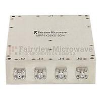 Fairview MPP1K06K0100-4 4 Way High Power Broadband Combiner SMA Connectors From 1 GHz to 6 GHz Rated at 100 Watts