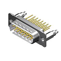 Molex / FCT 173109-0368 ຕູ້ຕໍ່ D-Sub - ຄວາມຫນາ້ນມາດຕະຖານ FCT DSUB STR PC PLG 25 PN W/SNAPIN