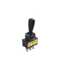 Shin Chin R13-61L-01-G(VDC) ສະຫນັບສະຫນູນ Toggle 20A/12VDC 3P SPST/OFF-ON/0.25"SQ ແລະຄວາມສະຫງວນ Transparent Lever/Green LED