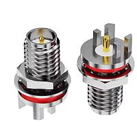 GCT (Global Connector Technology) RFPC-SMA32-FN-095-A ຕົວເຊື່ອມ RP-SMA, ຕິດບົດ PCB, BHJck, ສຸດທ້າຍການສົ່ງ, ມີ O-ring 6GHz, IP67, ຄວາມຫນາ 0.8mm PCB