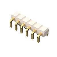 GCT (Global Connector Technology) BG304-06-A-0500-L-G Headers 6w, 2.54mm Pth Hdr, U Shaped, Single Insul, LCP ທຳມະຊາດ, ກ່ອງ