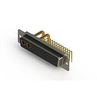 EDAC 630-43W2250-2T1 ຕູ້ຕິດຕໍ່ D-Sub ປະສົມມຸມຂວາ ຕູ້ຕິດຕໍ່ພະລັງງານ Combo D-Sub