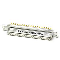 Cinch DC37SVT ຮັບສະຕິກ DSUB 37 F PCB STR G TIN