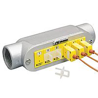 OMEGA JPCB-5-N-F ກະເປົາກອງສາຍກັບຕົວເຊື່ອມ Thermocouple ແລະ RTD (N, ANSI, Standard Female Thermocouple Connector)