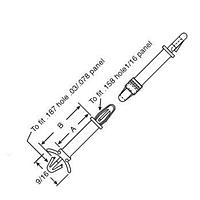 Eagle Plastic Devices 561-LLP187 ການສະໜອງ PCB, ການລັອກ PCB SUPT L/L 3/16