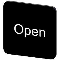 SIEMENS 3SU19000AF160DW0 ປ້າຍປ້າຍຊື່, ແບບເປີດ INSCR. LABEL, ສີດຳ 22 X 22MM, ເປີດ