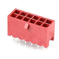 Molex 224246-1020 ພິບບີ Receptacle Versa Color Vert Header Thru Hole Dual Row 10 Ckts (Sn) GloWire Red Tray