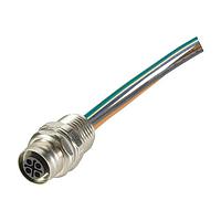 HARTING 21033992401 ເສັ້ນສາຍເຊນເຊີ / ເສັ້ນສາຍອັກຕູເວດ M12 S-code 3+PE pin female ເຖິງ 0.3m 2.5mm2 (AWG14) ສາຍບິນລົງດ້ານໜ້າ