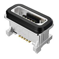 GCT (Global Connector Technology) USB3510-30-C-KIT ຊຸດຕິດຕັ້ງບົດບູນບົດບູນ PCB ພ້ອມກັບການປິດຜ່ານ 2 ສ່ວນ KIT USB3510-30-C + USBTJ-02