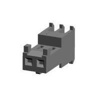 AMP Connectors - TE Connectivity 644540-2 ການປະກອບຮັບສະຫນອງ FEED THRU W/TAB 2P ແດງ ບ່ອນຫອມ 22 AWG