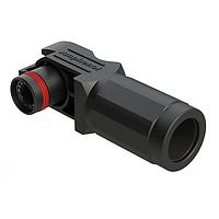 Amphenol SINE Systems ATHP061RS08NN-50 ປລັກ 8mm RA ປລັກຊໍເກດ 180A/1000V, ສີດຳ