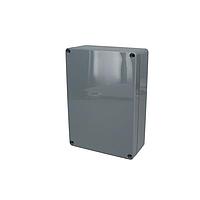 Bud Industries PN-1324-DG ກະຕ່າກົງກັບໄຟຟ້າ IP65 NEMA 4X ສີເທົາມືດ (6.7 X 4.8 X 2.2 ນິ້ວ)