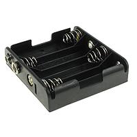 Eagle Plastic Devices 12BH347-GR ຄລິບແບດເຕີຣີ 4XAA SNAPS BLK