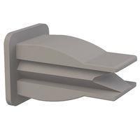 Essentra Components 60SGC00005 ກະແຈກະແຈ, ກະແຈກະແຈ, ຮ່ອງ .309x.315, ຄວາມຫນາແຜ່ນ .020-.140