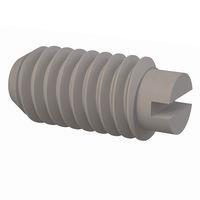 Essentra Components 010640S025 ຊຸດສະກຣູ Set Screw, ຫົວສະລອດ Slotted Head, ກະດູກເກັບ #6-40 Thread, ຄວາມຍາວ 1/4 Lg