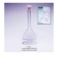 Pyrex Py.3151.01WC A-class PE-stoppered Volumetric Flask (1ml)