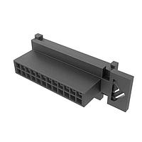 Amphenol FCI 10160855-24GLF ປລັກ MinitekPwr 3.0DualRow Plug 24Pos ສີດຳ