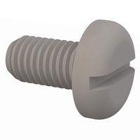 Essentra Components 50M100150N019 ພັນສລອດເດດ Pan Slotted Screw, M10 X 1.5 Thread, 19mm Lg