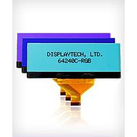 Displaytech 64240C FC BW-RGB ຈອກສະແດງກາຣະຟິກ LCD 3.3V Dot sz=.5x.5 Rd Gr& Bl Backlight
