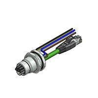 Amphenol CONEC 57-02209 ເຄື່ອງສາຍ Ethernet / ເຄື່ອງສາຍເຄືອກເຄືອກ ENP-17-1-FSH1PBU4PEDST4-45S-RS8.33-2/2/G6/150/034