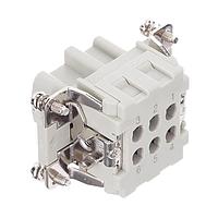 AMP Connectors - TE Connectivity T2040064201-000 ອິນເຊີດ 6P 2R 16A 500V Recp 26-12 AWG CrimpCont