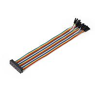 Mikroe MIKROE-2317 ສາຍສະແຕນ / ສາຍ IDC Ribbon Cable 26-wire FemaleIDC/F 20cm