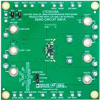 Analog Devices DC3091A ຕົວຄວບຄຸມແຮງດັບໄຟຟ້າ - ຕົວຄວບຄຸມແຮງດັບໄຟຟ້າປ່ຽນແປງ 3.3V ເປັນ 1.2V/1.8V 2x6A 2MHz AUTO BUCK