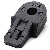 HellermannTyton LTM2500C2 ຂາຍຢືບສາຍສະຫຼັບ Lashing Tie Mount, 0.73 x 1.5", 0.25" ນັກສວດ, PA66HS, ສີດຳ, 100/ຊຸດ