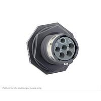 Eaton Souriau-Sunbank UTGX710D98S ຮອບຮອງ Jam nut receptacle, ບໍ່ມີ backshell, ມີ 6 ຕິດຕໍ່ PCB ຍິງ, IP68/69K ໃນສະພາບບໍ່ໄດ້ຕໍ່ກັນ