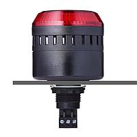 Auer Signal 814512405 ບັດເຊີ ELG LED panel mount buzzer 24 V AC/DC ແດງ, ດຳ