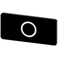 SIEMENS 3SU19000AC160QA0 ປ່າຍປະກັດ, O INSCR. LABEL, ສີດຳ 12.5 X 27MM, ສັນຍາລັກ: O