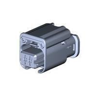 Raychem - TE Connectivity 1801176-5 ກອງປົກຄຸມ 2W RECEPTACLE HPSL CONNECTOR ສີຂຽວ