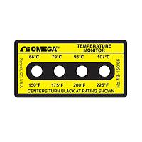 OMEGA 4B-A-150-30 Non-Reversible, Four point Horizontal Temperature Label (225 °F)