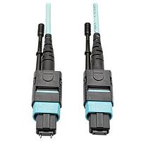 Tripp Lite N842-05M-12-MF ການປະກອບສາຍເສັ້ນແສງ Fiber Optic Cable Assemblies 5M AQUA 40GBE OM3 PLENM FIBCBL