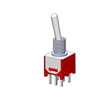 Mountain Switch 108-0043-EVX ສະຫນັບສະຫນູນ Toggle Switch DPDT ON-ON