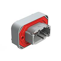 Amphenol SINE Systems ATM13-08PA-BM04 8-ທາງ RA Flng Mnt PCB Rcpt 8POS ສີເຫຼືອງ Tin Cont A