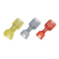 KS Terminals FDFNY2-250TA ການຕັດການໄວ Nylon-Fully, ສາຍຄູ່ຍິງ (TA), 16-14 AWG, .032 x .250