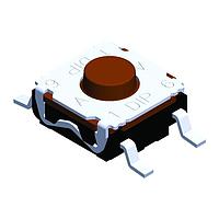 Diptronics T6WM2SGQR ສະວິດຊ໌ຕັດສະເລີຍ SPST 50mA/32VDC 6.2SQ 350gf VERT