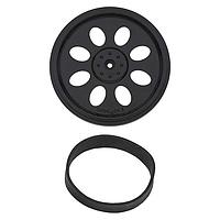 Parallax 28109 ເຄື່ອງມືເສີມສ່ວນຫຼັກ Robotic Boe-Bot/SumoBot ລໍ້ແລະລໍ້ລໍ້