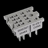 Schneider Electric Relays 70-378-1 ປຸ່ມຕິດຕັ້ງ Relay Sockets Chassis Mnt Socket 14-Pin, Solder Term