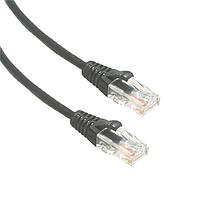 Amphenol Cables on Demand MP-64RJ4528GK-003 Cat 6 UTP SLIM CAT6 28AWG ສີດຳ 3FT