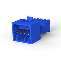 AMP Connectors - TE Connectivity 3-647002-4 ກອງປະກອບປະຕູ 04P PSTD RCPT ASSY ສີຂາວ ມີແຖວສີຟ້າ