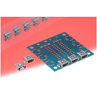 Hirose Electric UX60SC-MB-5S8(85) ຂໍ້ມູນ Mini USB Type B Connectors 5P FEM SMT RECEPT MINI B