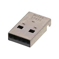 Molex 48037-2200 ຕົວເຊື່ອມ USB Type A USB A PLUG SMT STR S SHELL LEG 3.8mm L/F