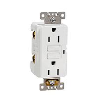 Square D SQR51101WH ປຸ່ມຮັບສະຫນອງ TR GFCI 15A RECEPTACLE RESI WH