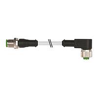 Murrelektronik 7000-40121-2340030 ເສັ້ນສາຍເຊນເຊີ / ເສັ້ນສາຍອັກຊັເຕວ M12 ຜູ້ຊາຍ 0 / M12 ຜູ້ຍິງ 90, PUR 4x0.34 gy UL/CSA+ລະຫວ່າງລົດຊາຍ 0.3m