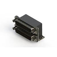EDAC 661-025-364-053 ຕູ້ສະຫນອງ Dual Port D-Sub ມຸມຂວາ ຕູ້ສະຫນອງ Dual Port D-Sub