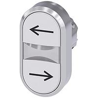 SIEMENS A6X30140801 ປຸ່ມກົດແບບແກ້ວ TWIN PUSHBUTTON. ຂາວ. ຂາວ